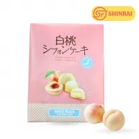 BÁNH CHIFFON NHẬT VỊ ĐÀO TRẮNG – Hộp 12 chiếc | Quà tặng Nhật Bản cao cấp